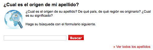 �C�mo buscar el origen de mi apellido?
